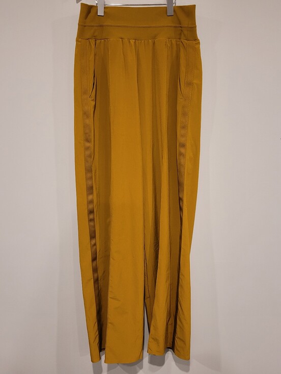 Athleta Pants - Athleta Nolita Wide Leg Pants Brass Yellow Gold Size 4
